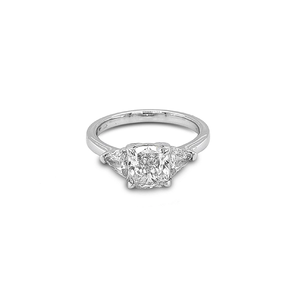 Gold Engagement Ring with Diamonds