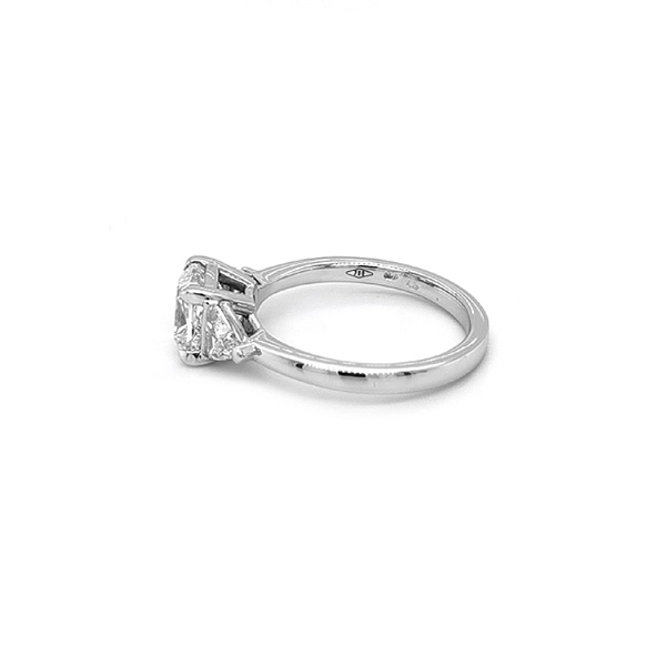 Gold Engagement Ring with Diamonds