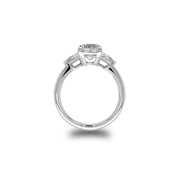 Gold Engagement Ring with Diamonds