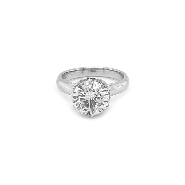 Gold Engagement Ring with Diamond