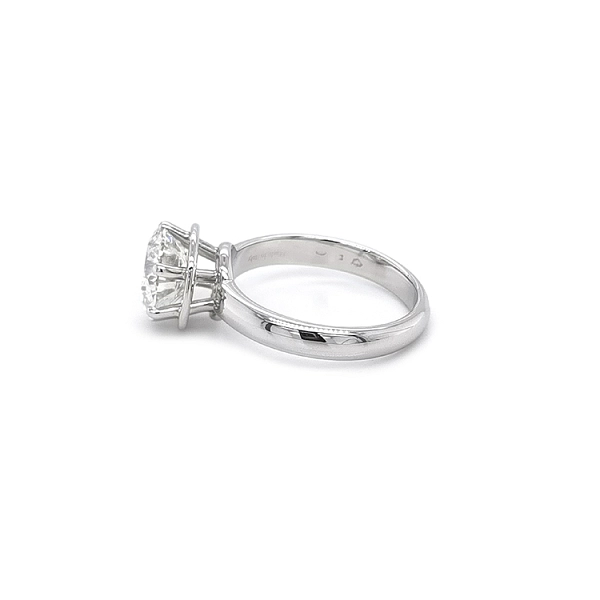 Gold Engagement Ring with Diamond