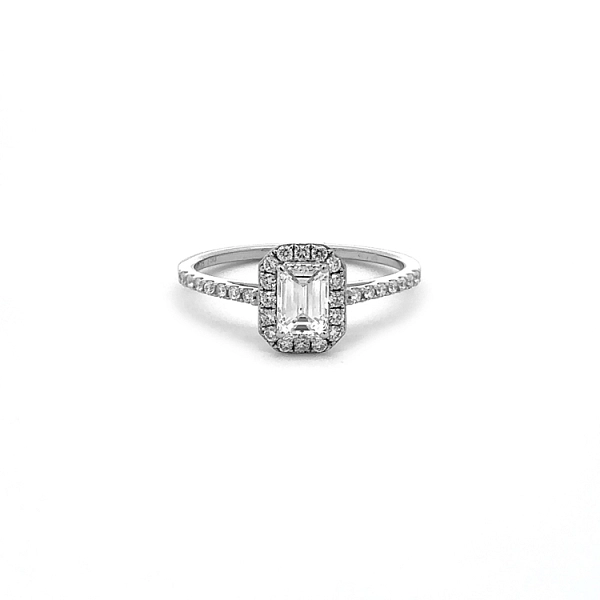 Gold Engagement Ring with Diamonds