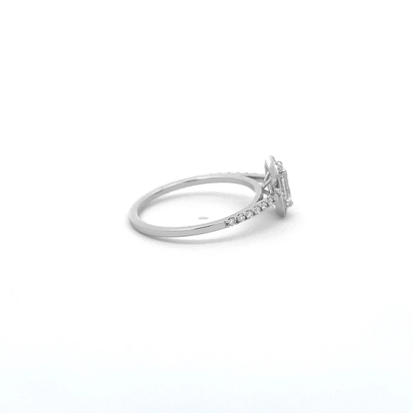Gold Engagement Ring with Diamonds