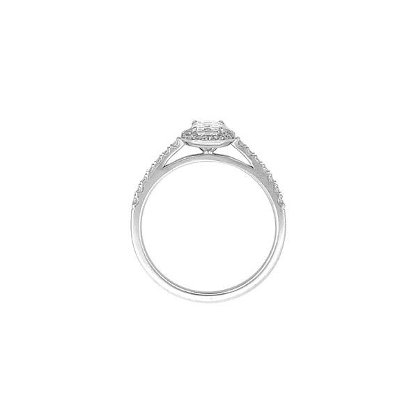 Gold Engagement Ring with Diamonds