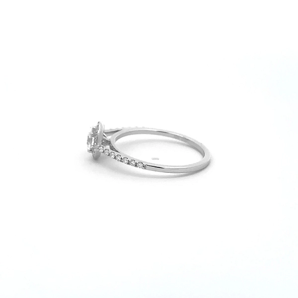 Gold Engagement Ring with Diamonds