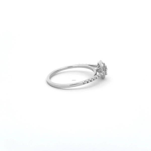 Gold Engagement Ring with Diamonds