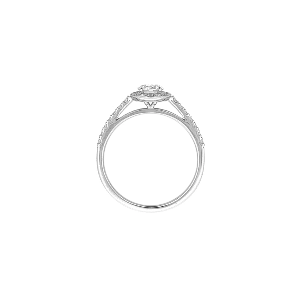 Gold Engagement Ring with Diamonds