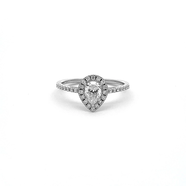 Gold Engagement Ring with Diamonds
