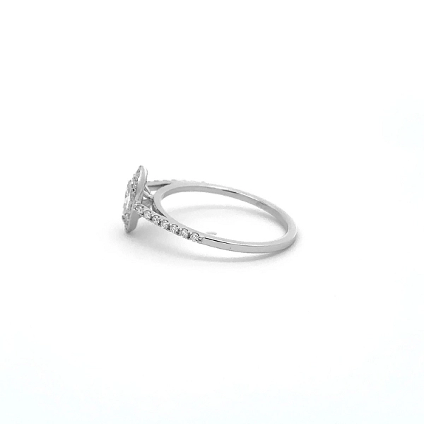 Gold Engagement Ring with Diamonds