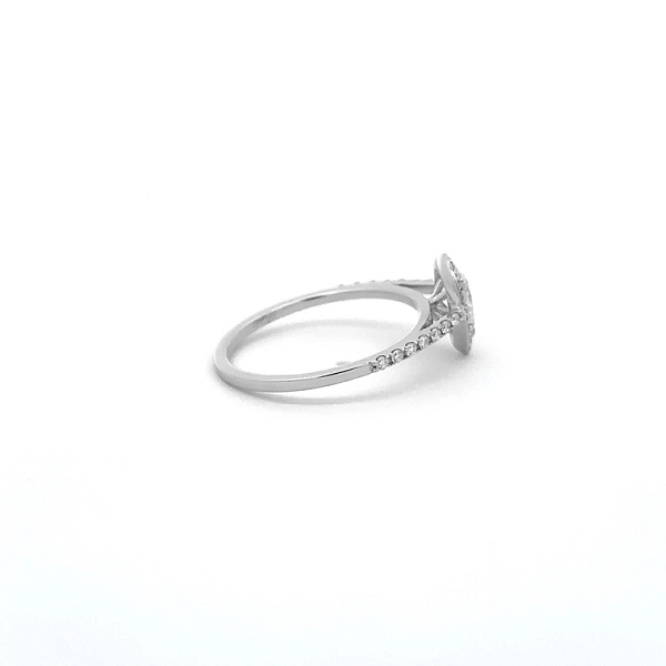 Gold Engagement Ring with Diamonds