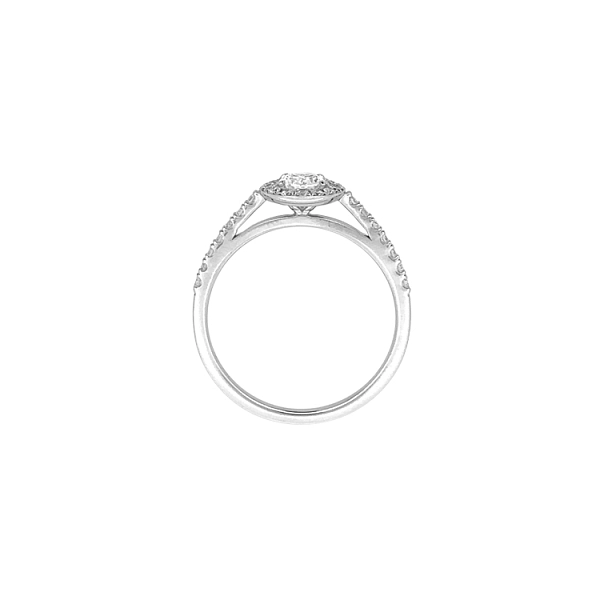 Gold Engagement Ring with Diamonds