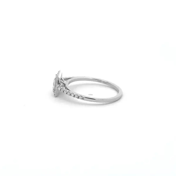 Gold Engagement Ring with Diamonds