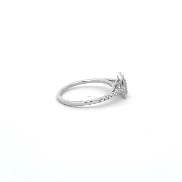 Gold Engagement Ring with Diamonds