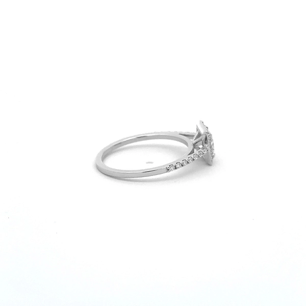 Gold Engagement Ring with Diamonds