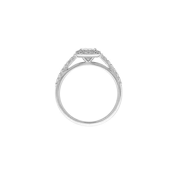 Gold Engagement Ring with Diamonds
