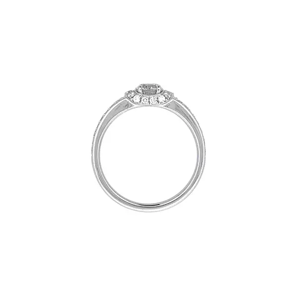 Gold Engagement Ring with Diamonds