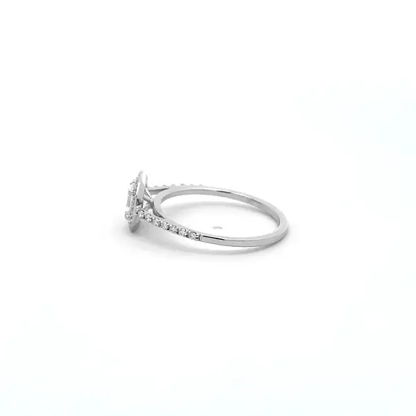 Gold Engagement Ring with Diamonds