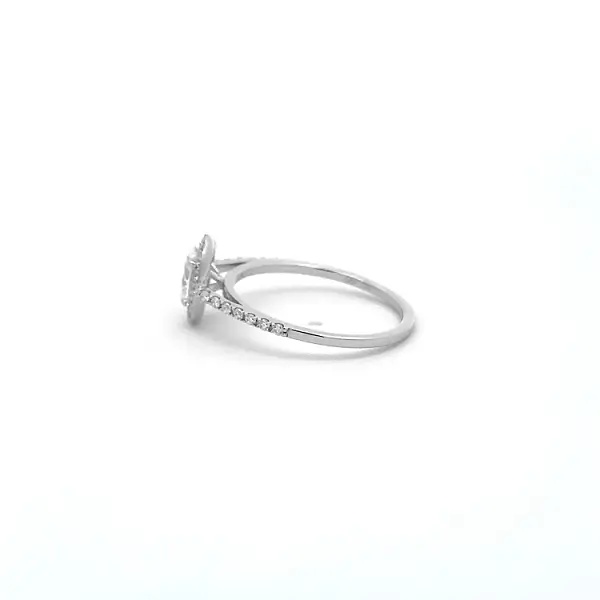 Gold Engagement Ring with Diamonds