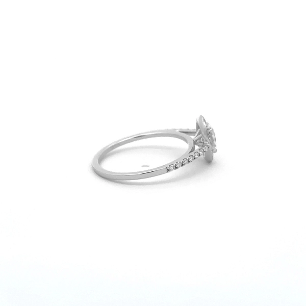 Gold Engagement Ring with Diamonds