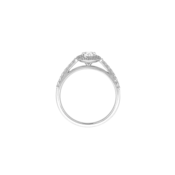 Gold Engagement Ring with Diamonds