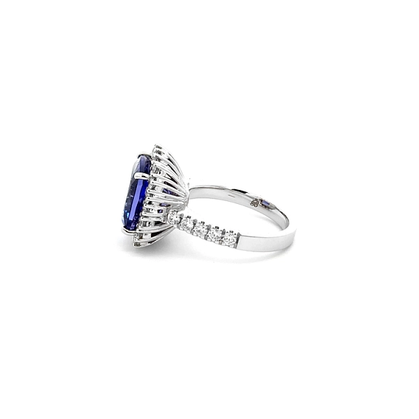 Diamond Ring with Tanzanite