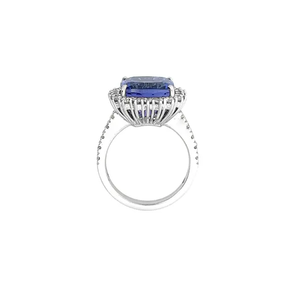 Diamond Ring with Tanzanite