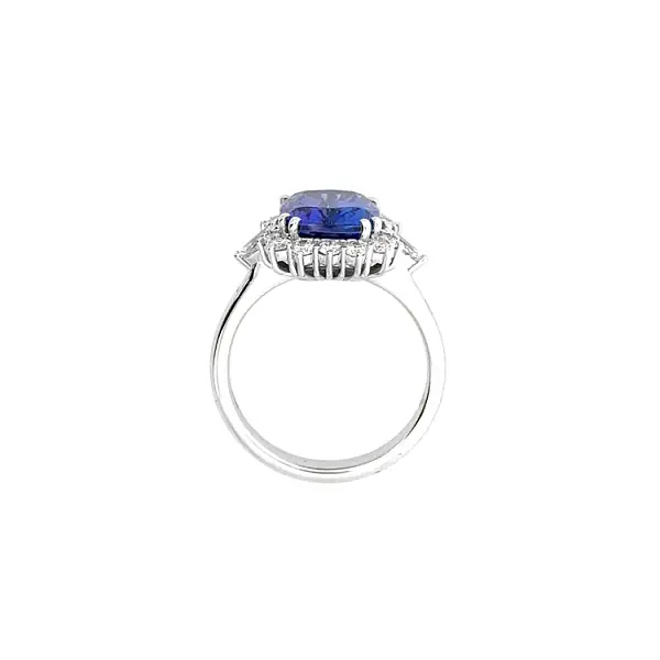 Diamond Ring with Tanzanite