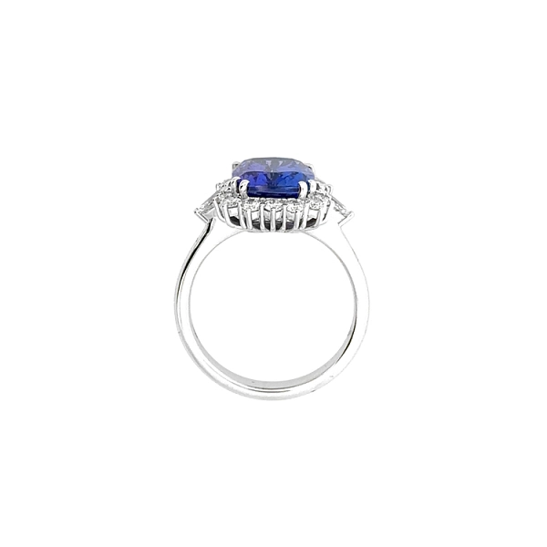 Diamond Ring with Tanzanite