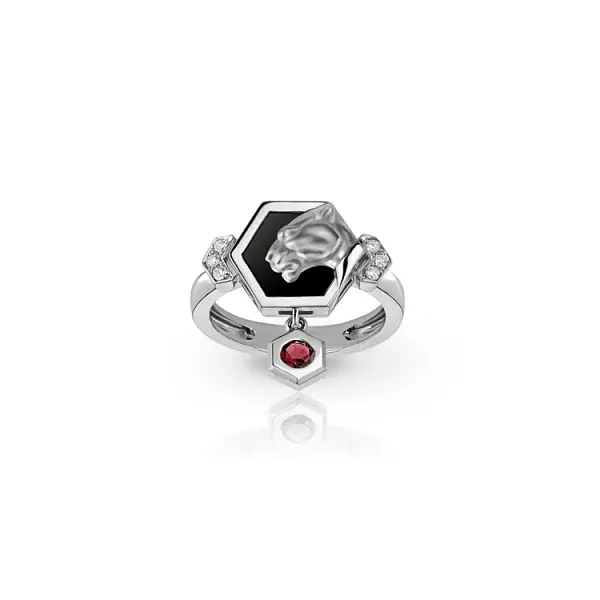 Gold Ring Carrera y Carrera Hexagon