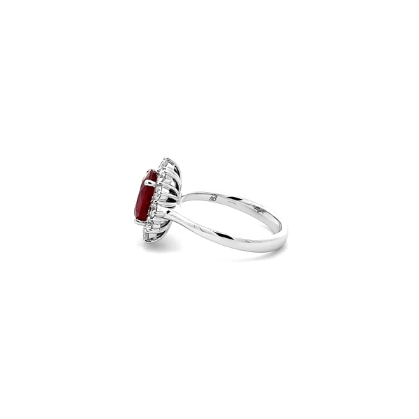 Gold Ruby and Diamonds Ring