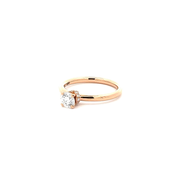 Gold Engagement Ring with Diamond