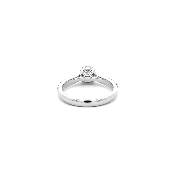 Gold Engagement Ring with Diamonds