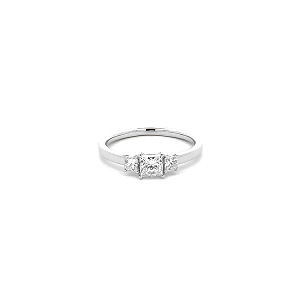 Gold Engagement Ring with Diamonds
