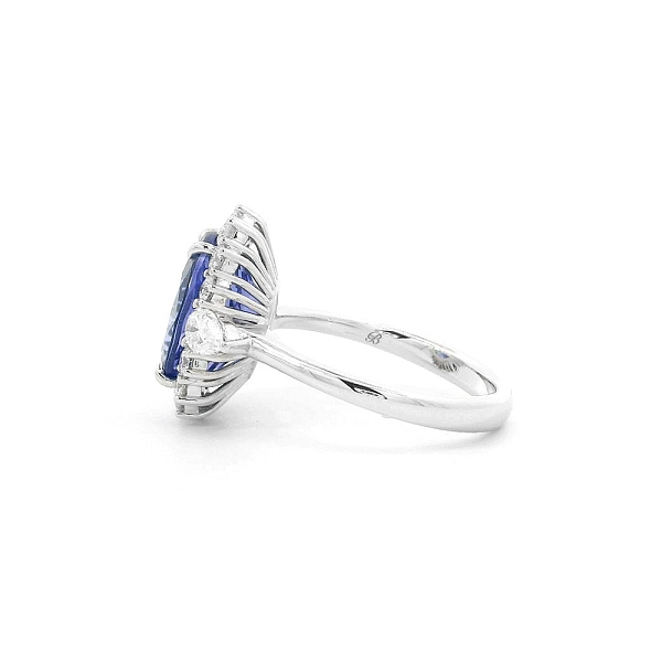 Luxury Jewellery with Tanzanite and Diamonds in White Gold