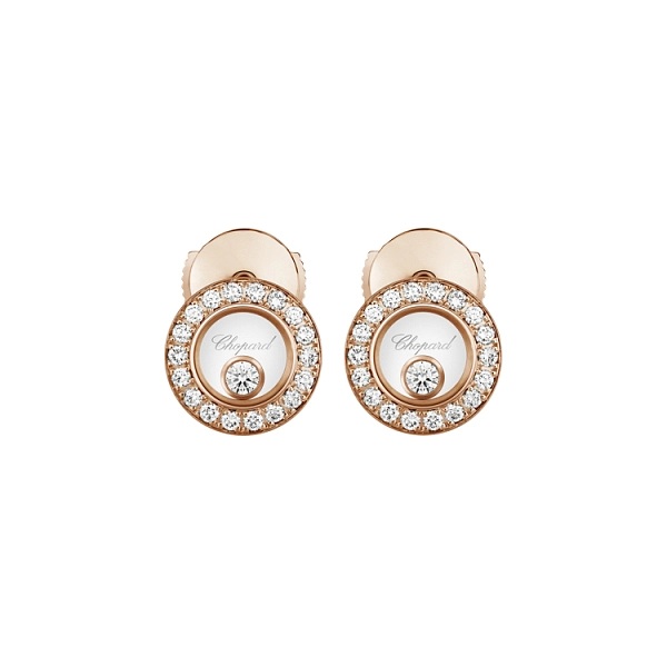 Gold Earrings Chopard Happy Diamonds 83A017-5201