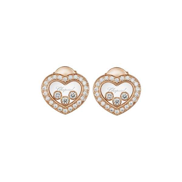Gold Earrings Chopard Happy Diamonds 83A611-5201