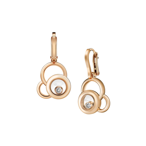 Gold Earrings Chopard Happy Diamonds 839769-5001