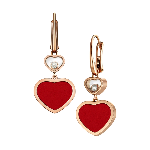 Gold Earrings Chopard Happy Hearts 837482-5810