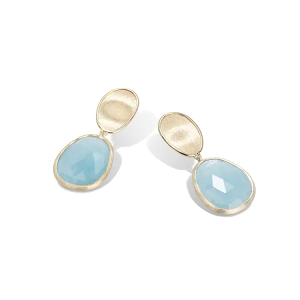 Gold Earrings Marco Bicego Lunaria OB1436 AQD Y