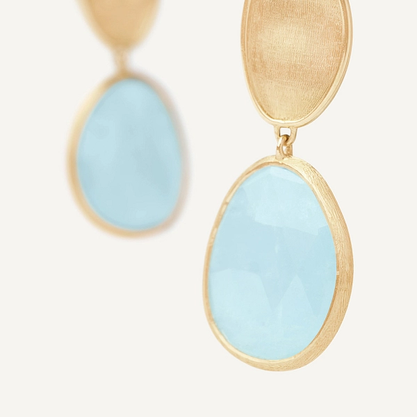Gold Earrings Marco Bicego Lunaria OB1436 AQD Y
