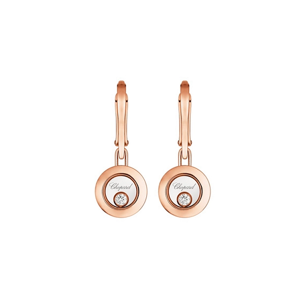 Gold Earrings Chopard Happy Diamonds 83A017-5301
