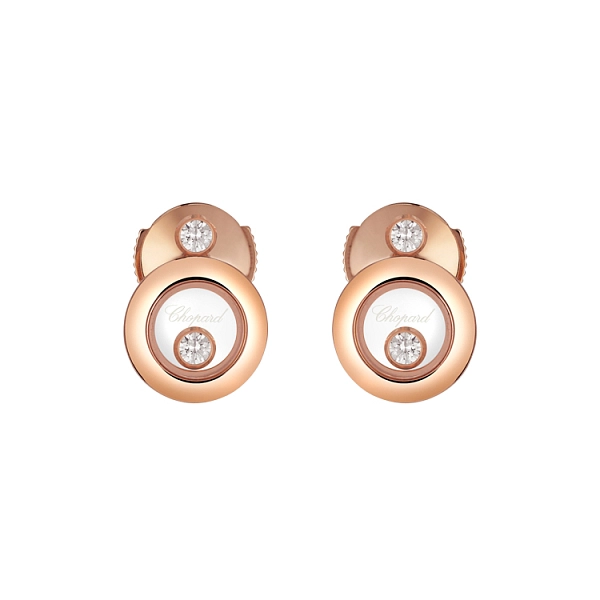 Gold Earrings Chopard Happy Diamonds 833957-5201
