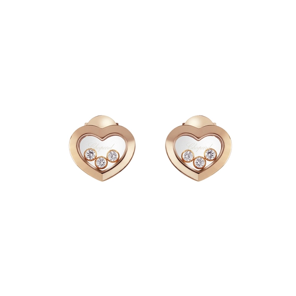 Gold Earrings Chopard Happy Diamonds 83A611-5001