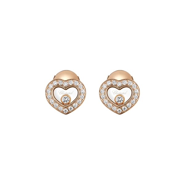 Gold Earrings Chopard Happy Diamonds 83A054-5201