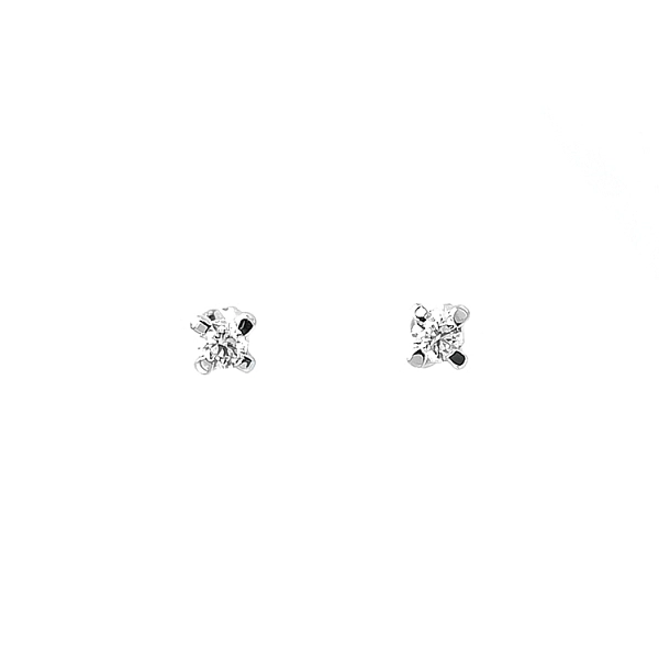 Gold Earrings with Diamonds