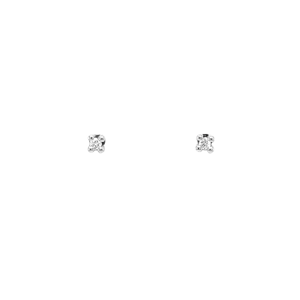 Gold Earrings with Diamonds