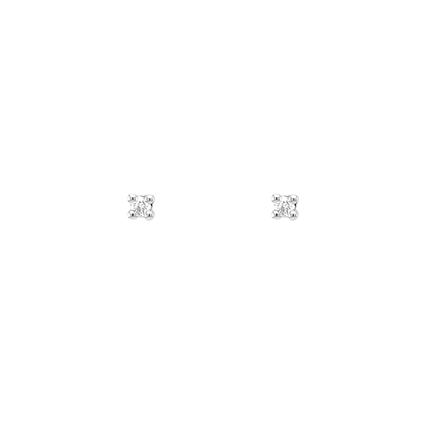 Gold Earrings with Diamonds