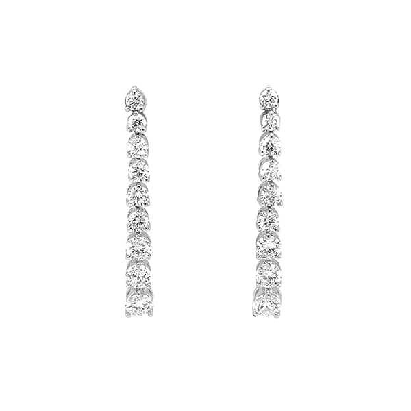 Gold Earrings with Diamonds