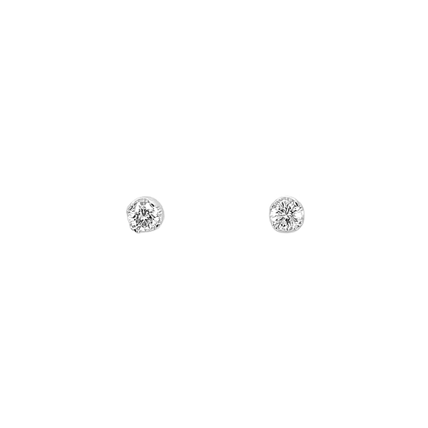 Gold Earrings with Diamonds