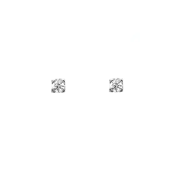 Gold Earrings with Diamonds